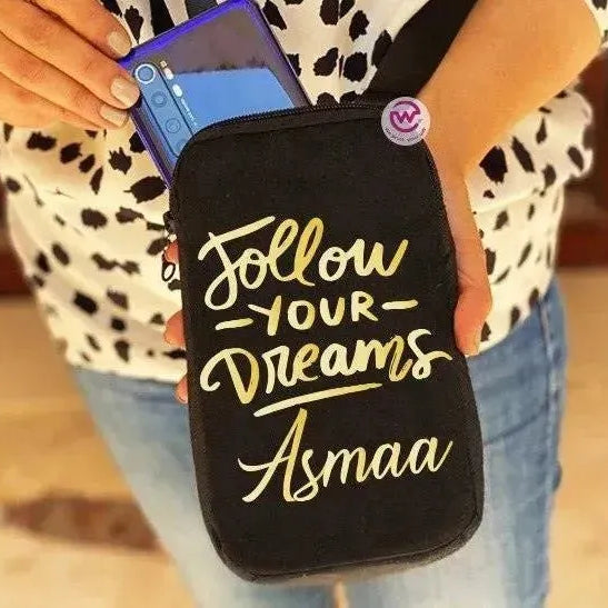 Fabric Mobile Cover -Golden Designs - WE PRINT