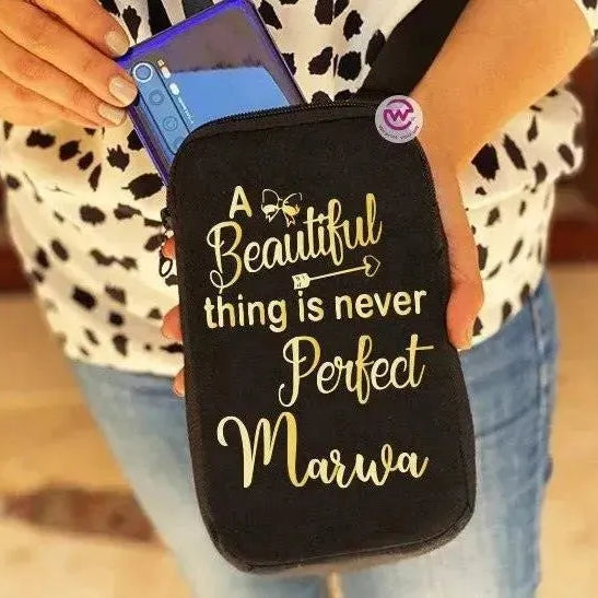 Fabric Mobile Cover -Golden Designs - WE PRINT