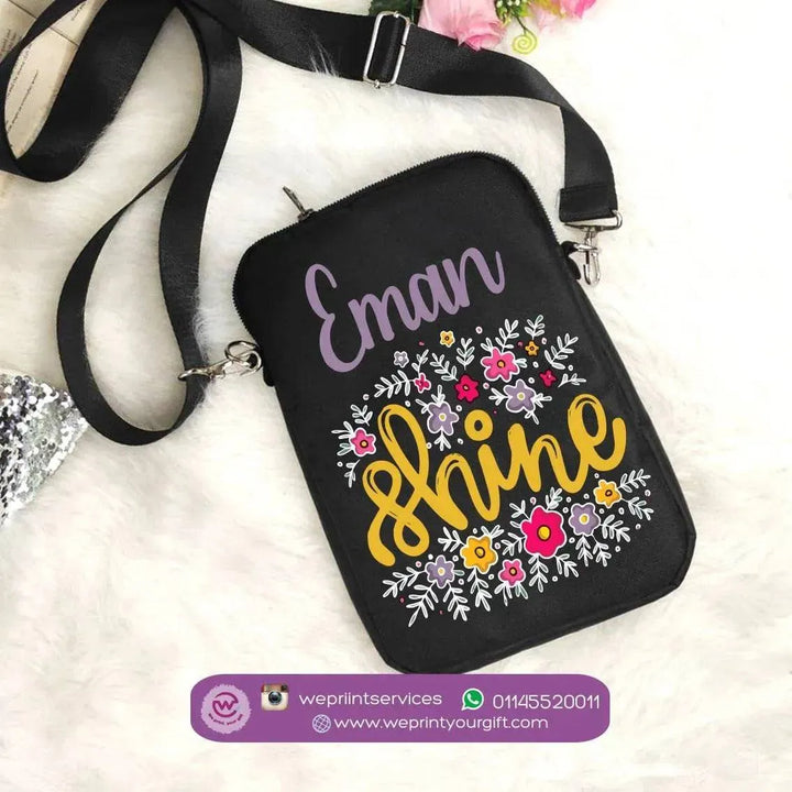 Fabric Mobile Cover - Motivational quotes with names - WE PRINT