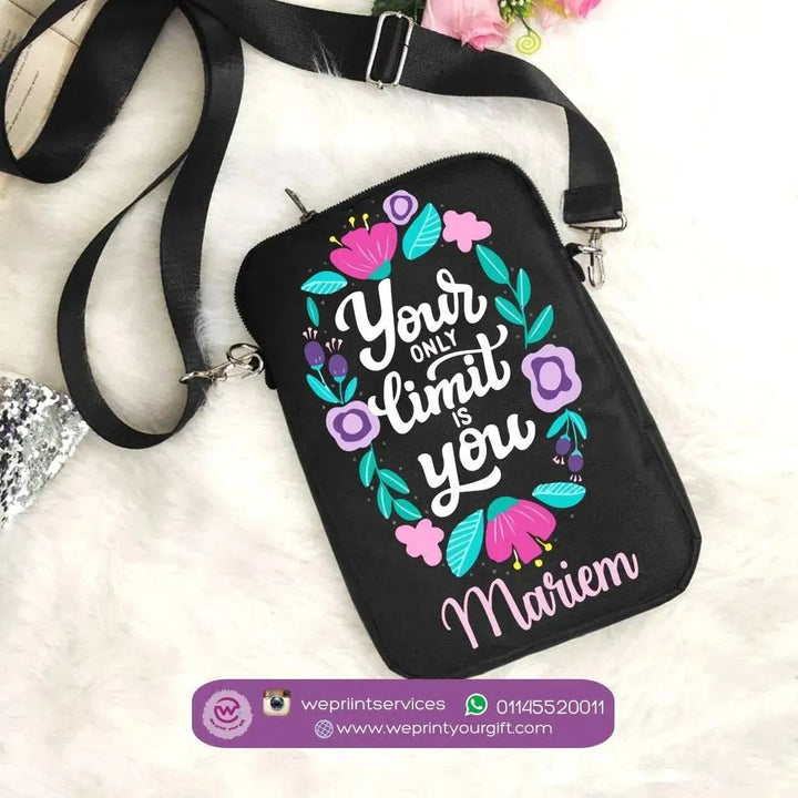 Fabric Mobile Cover - Motivational quotes with names - WE PRINT