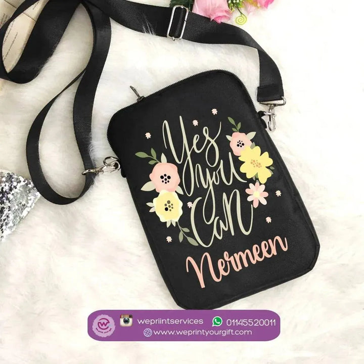 Fabric Mobile Cover - Motivational quotes with names - WE PRINT