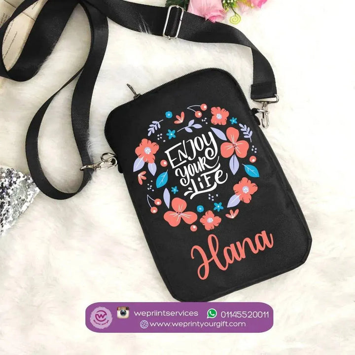 Fabric Mobile Cover - Motivational quotes with names - WE PRINT