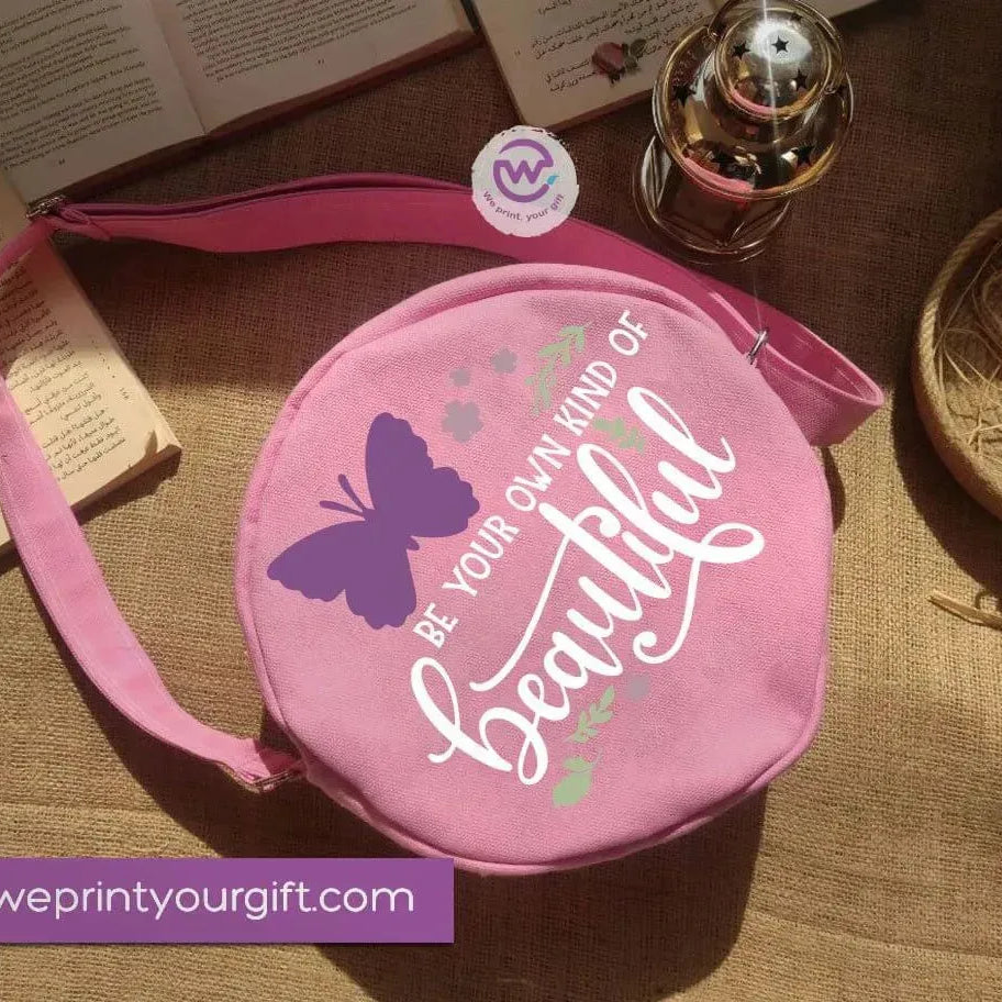 Fabric Round Bag-Motivational quotes - WE PRINT