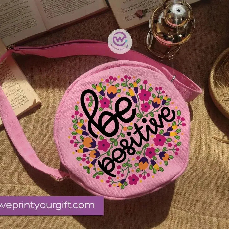 Fabric Round Bag-Motivational quotes - WE PRINT