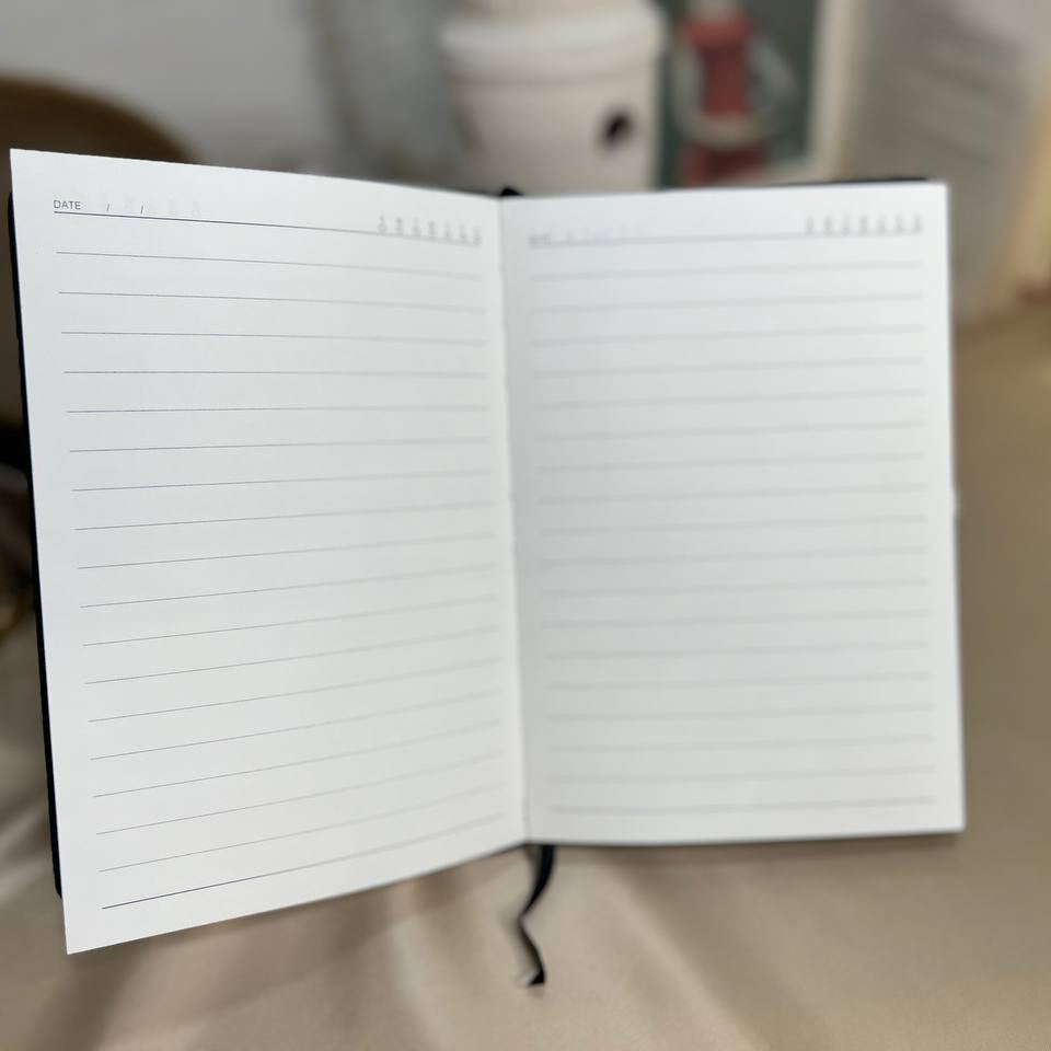 Black  Notebook with Elastic Band - Buy 2 Get 1 Free