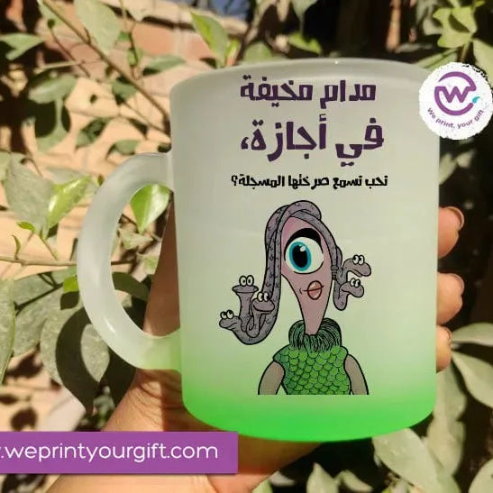 Frosted Glass Mug-Monsters - WE PRINT