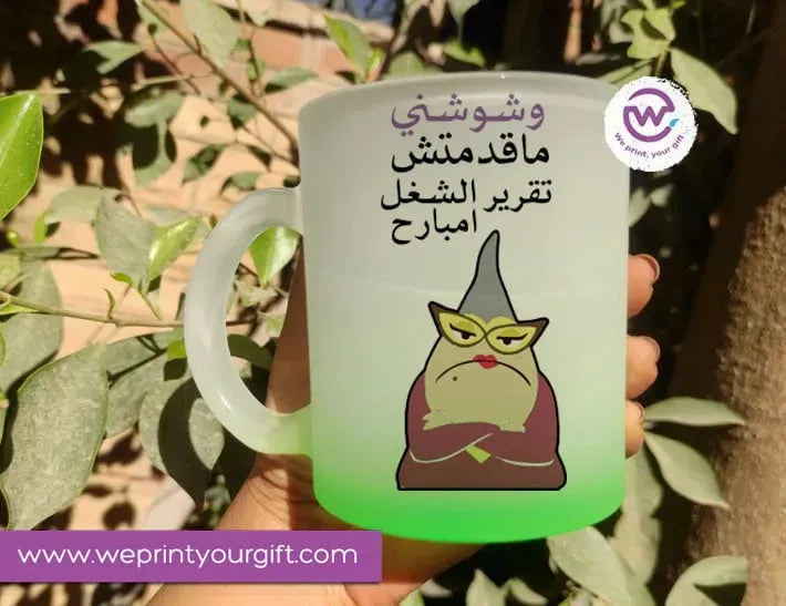 Frosted Glass Mug-Monsters - WE PRINT