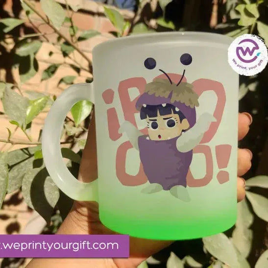 Frosted Glass Mug-Monsters - WE PRINT