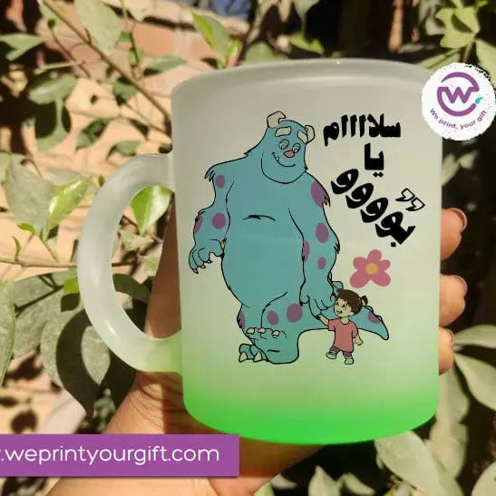 Frosted Glass Mug-Monsters - WE PRINT