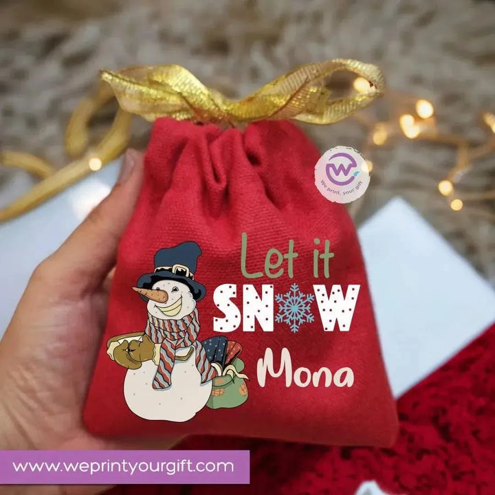 Gift Bags-Christmas -Names - WE PRINT