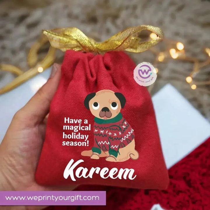 Gift Bags-Christmas -Names - WE PRINT