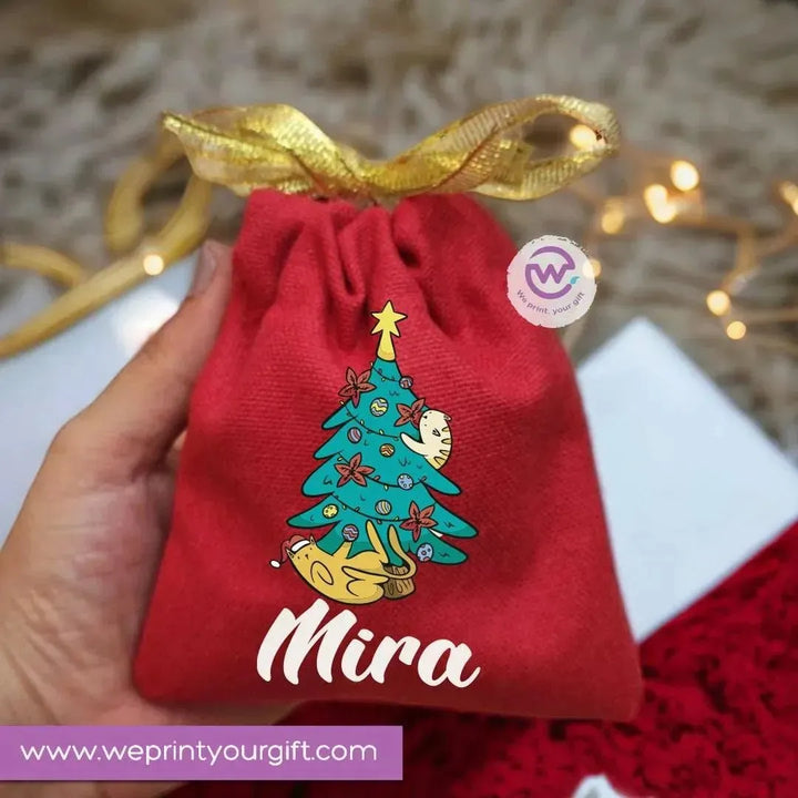 Gift Bags-Christmas -Names - WE PRINT