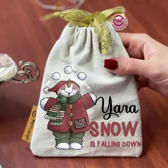 Gift Bags-Christmas -Snow - WE PRINT