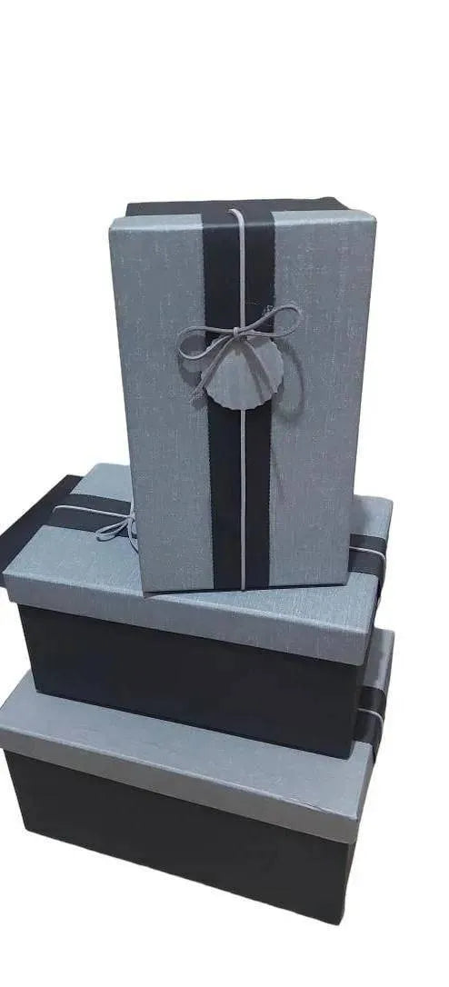 Gift Box -Grey striped - WE PRINT