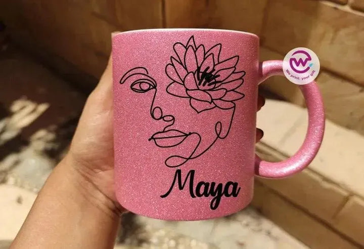 Glitter Mug -BOHO A - WE PRINT