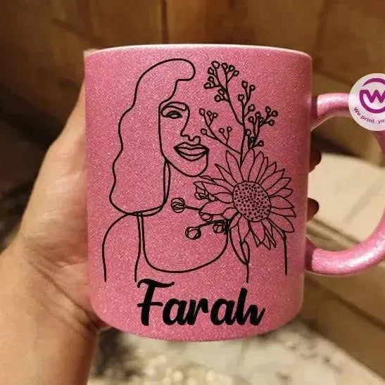 Glitter Mug -BOHO A - WE PRINT