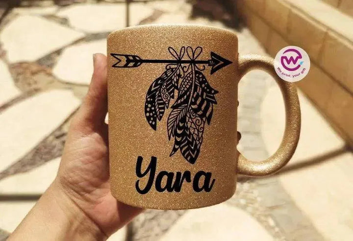 Glitter Mug - Boho - WE PRINT