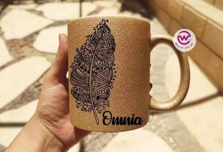 Glitter Mug - Boho - WE PRINT