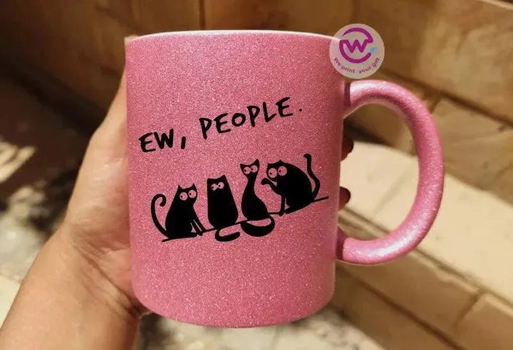 Glitter Mug - Cat Lovers - WE PRINT