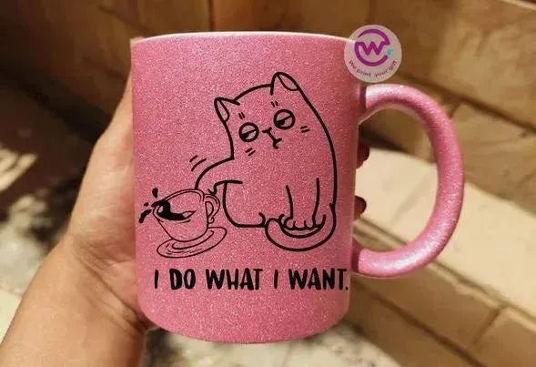 Glitter Mug - Cat Lovers - WE PRINT