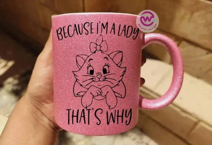 Glitter Mug - Cat Lovers - WE PRINT