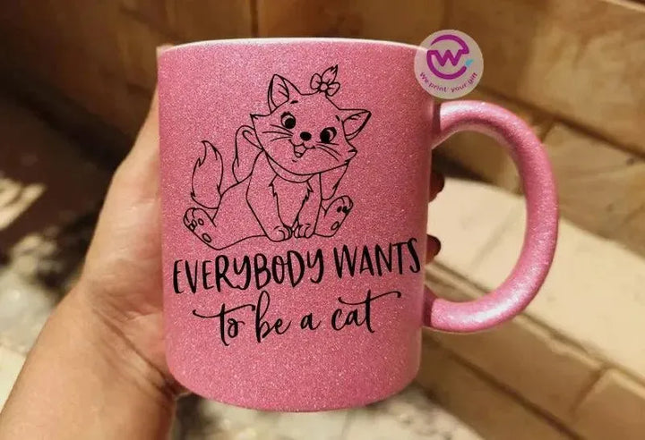 Glitter Mug - Cat Lovers - WE PRINT