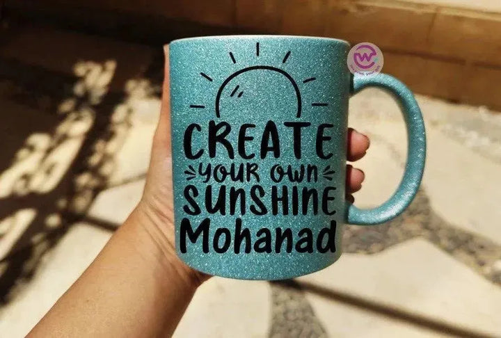 Glitter Mug - Inspirational Quotes A - WE PRINT