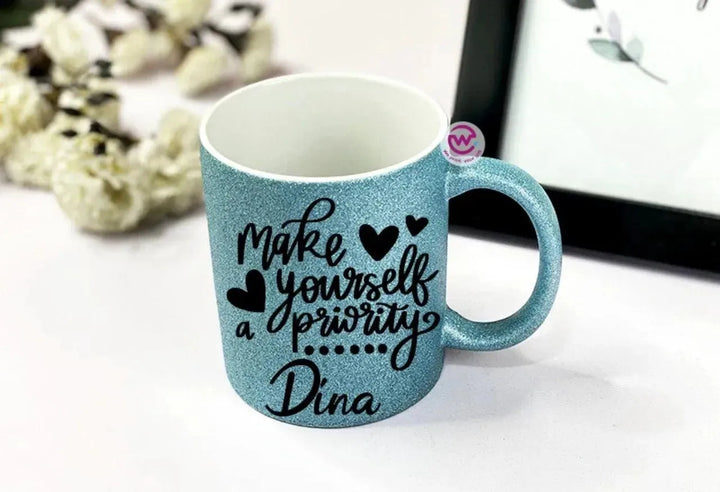 Glitter Mug - Inspirational Quotes C - WE PRINT