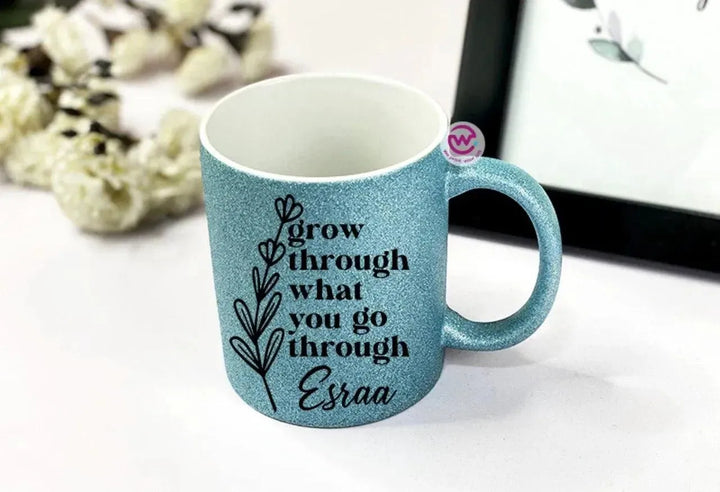 Glitter Mug - Inspirational Quotes C - WE PRINT