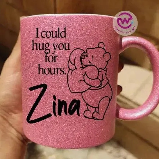 Glitter Mug - love is - WE PRINT