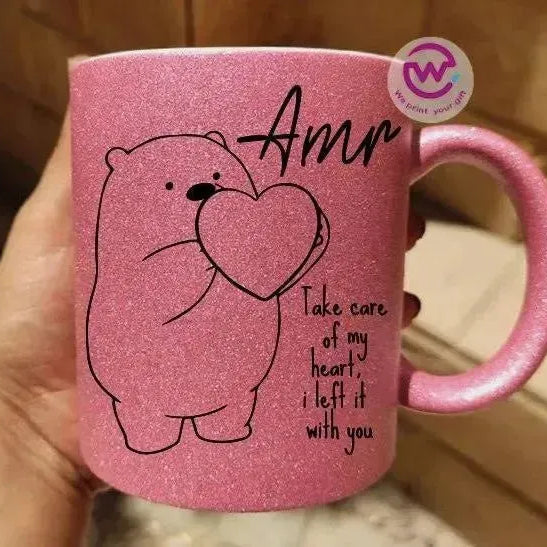 Glitter Mug - love is - WE PRINT