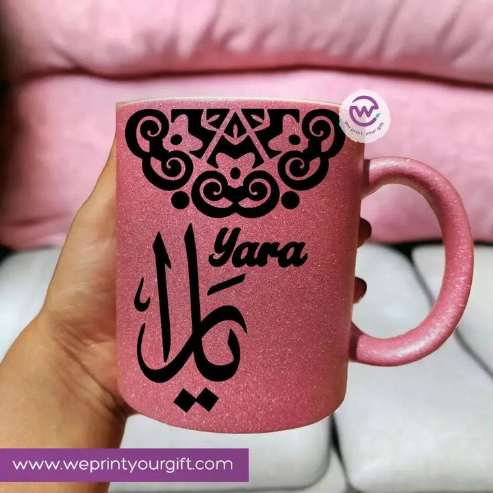 Glitter Mug - Mandala - WE PRINT