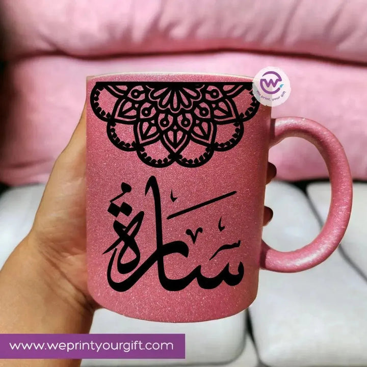 Glitter Mug - Mandala - WE PRINT