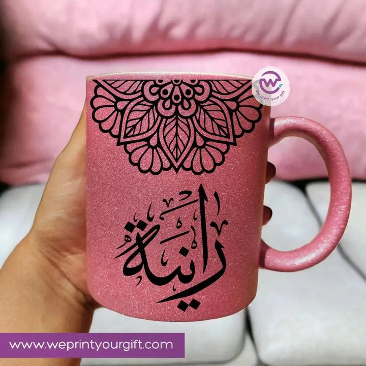 Glitter Mug - Mandala - WE PRINT