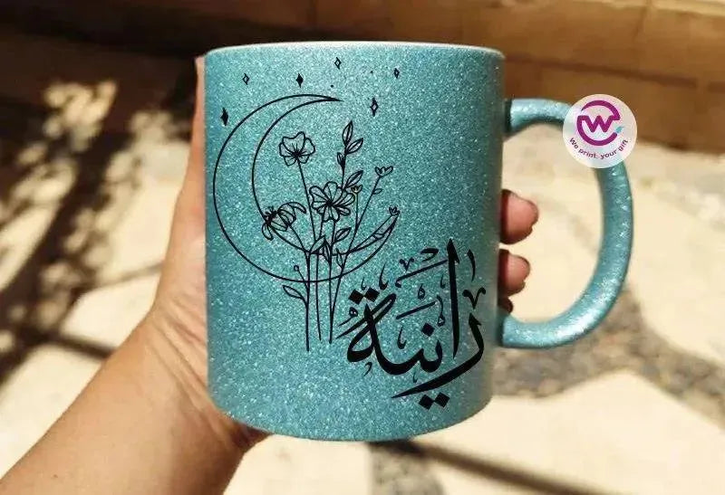 Glitter Mug -Names-A - WE PRINT