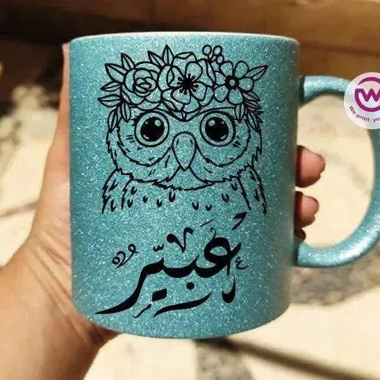 Glitter Mug -Names-A - WE PRINT