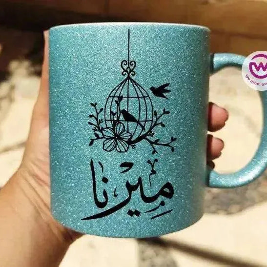 Glitter Mug -Names-A - WE PRINT