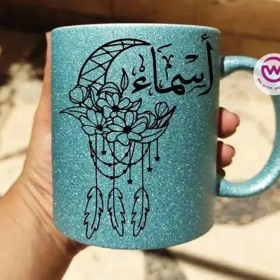 Glitter Mug -Names-A - WE PRINT