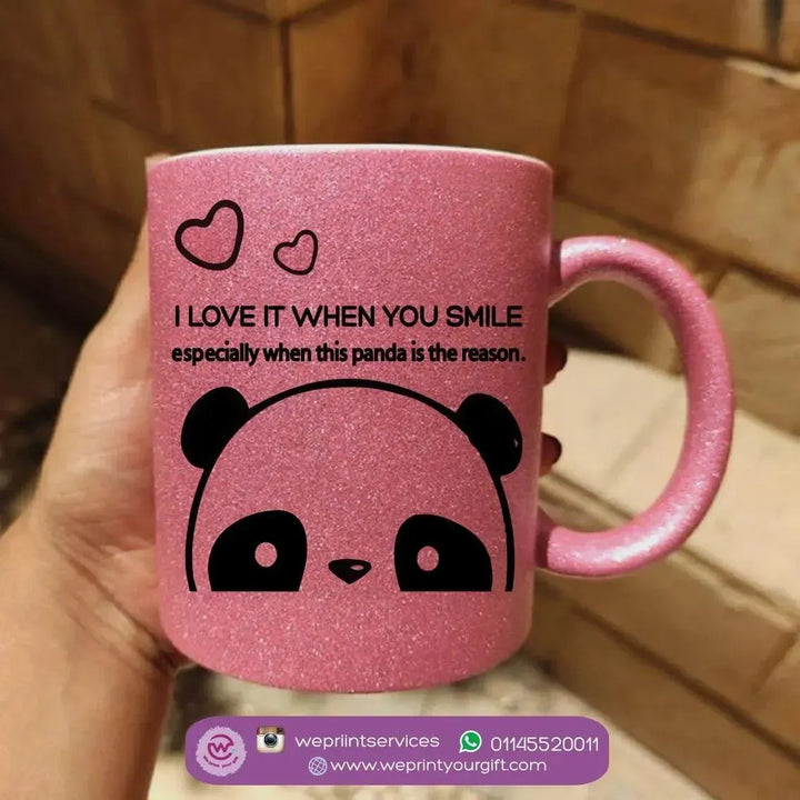 Glitter Mug - Panda Lovers - WE PRINT