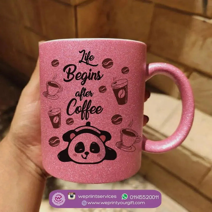 Glitter Mug - Panda Lovers - WE PRINT