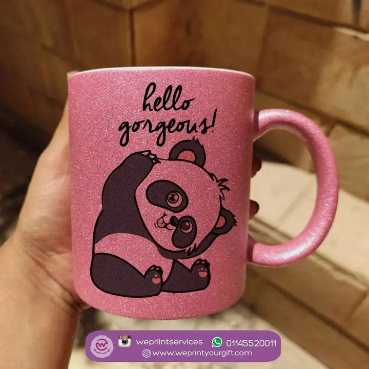 Glitter Mug - Panda - WE PRINT