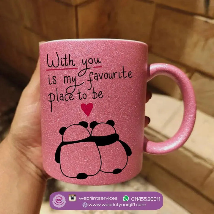 Glitter Mug - Panda - WE PRINT