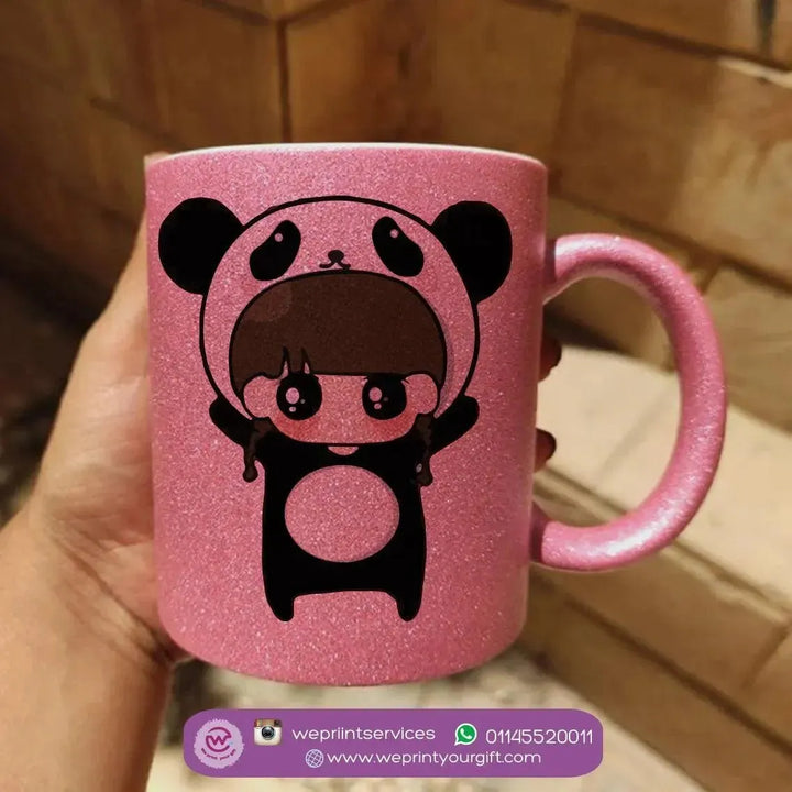 Glitter Mug - Panda - WE PRINT