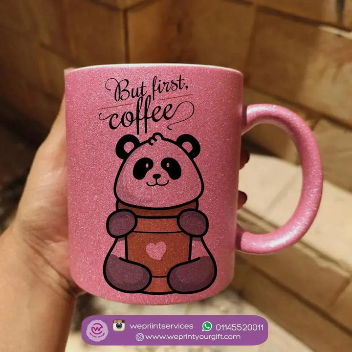 Glitter Mug - Panda - WE PRINT