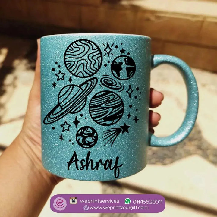 Glitter Mug - Space - WE PRINT