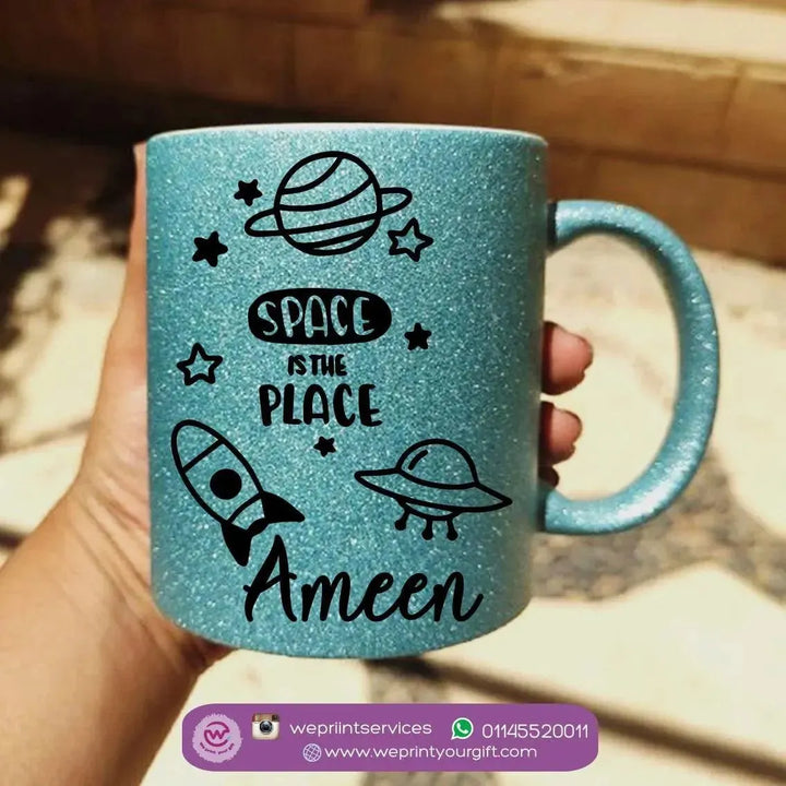 Glitter Mug - Space - WE PRINT