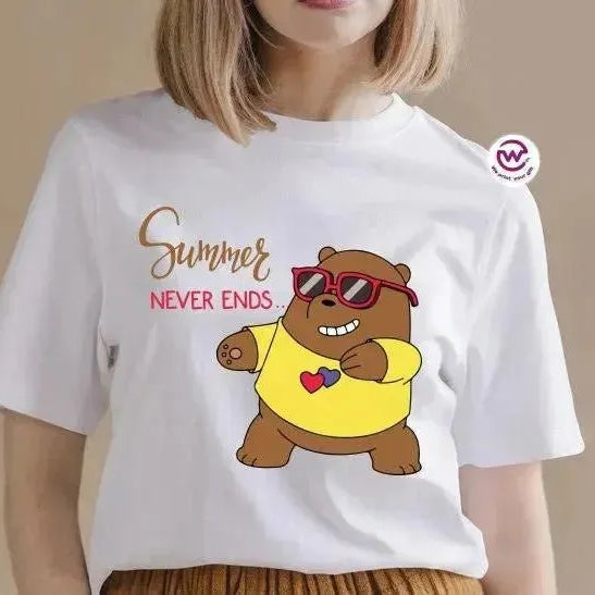 Half sleeve T-shirt-3 Bears - WE PRINT