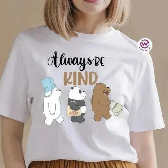 Half sleeve T-shirt-3 Bears - WE PRINT