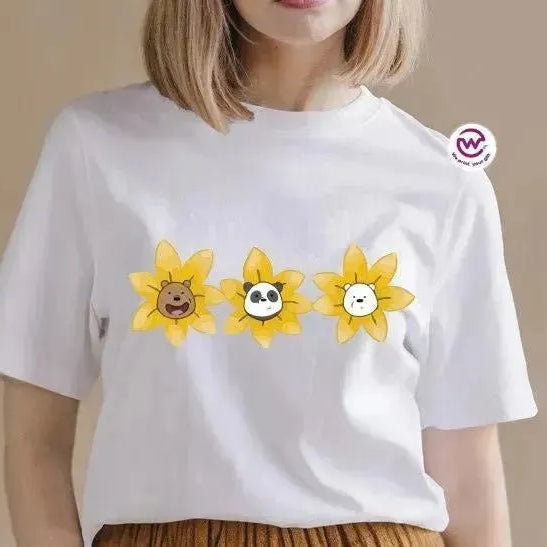Half sleeve T-shirt-3 Bears - WE PRINT