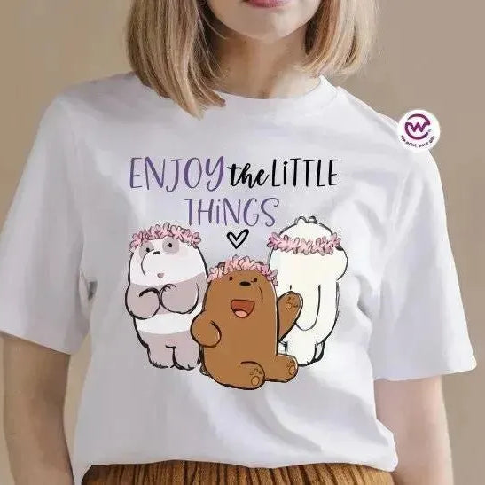 Half sleeve T-shirt-3 Bears - WE PRINT